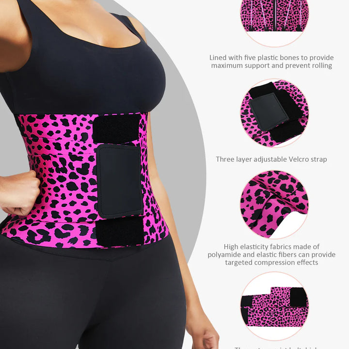 Cinturón de Cintura Faja Abdominal Control de Abdomen Moldeador Corporal con Triple Envuelta para Mujeres