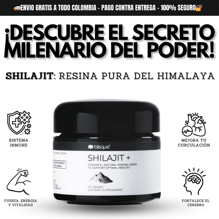 Shilajit | Resina orgánica pura del Himalaya | Auténtico y natural + ENVIO GRATIS 🚚