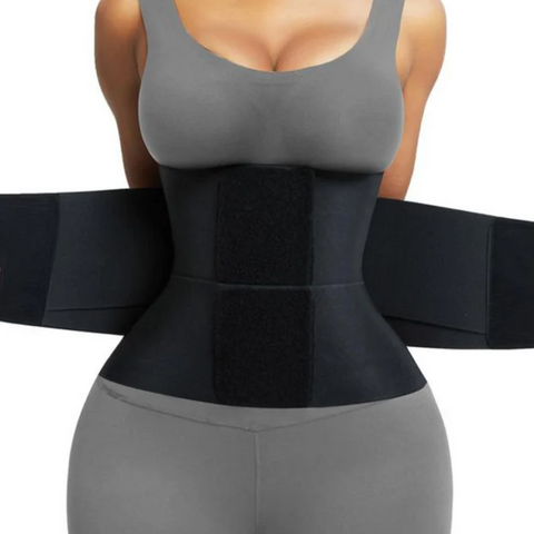 Cinturón de Cintura Faja Abdominal Control de Abdomen Moldeador Corporal con Triple Envuelta para Mujeres